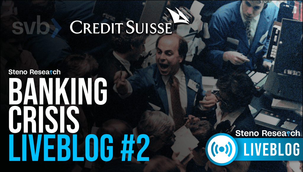 Banking Crisis Liveblog Week 2 - Credit Suisse
