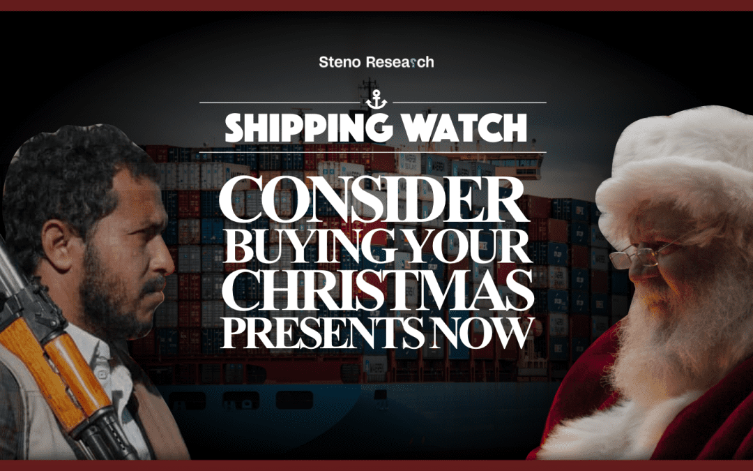 Shipping Watch: Consider buying your Christmas presents now!